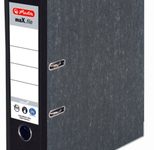herlitz maX.file nature Ordner Rückenbreite 8 cm DIN A4 Karton schwarz marmoriert