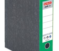 herlitz Ordner Rückenbreite 8 cm DIN A4 Karton rot marmoriert