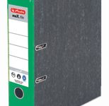 herlitz Ordner Rückenbreite 8 cm DIN A4 Karton grün marmoriert