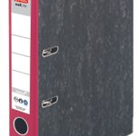 herlitz Ordner Rückenbreite 5 cm DIN A4 Karton rot marmoriert