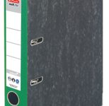 herlitz Ordner Rückenbreite 5 cm DIN A4 Karton grün marmoriert