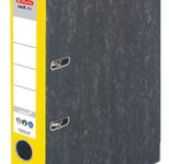 herlitz Ordner Rückenbreite 5 cm DIN A4 Karton gelb marmoriert