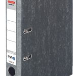 herlitz Ordner Rückenbreite 5 cm DIN A4 Karton grau marmoriert