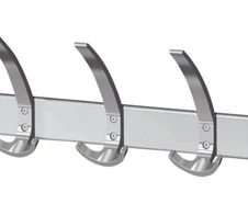 Kerkmann Wandgarderobe public alusilber 65,0 x 17,0 cm 15 Haken