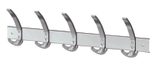 Kerkmann Wandgarderobe public alusilber 65,0 x 17,0 cm 15 Haken