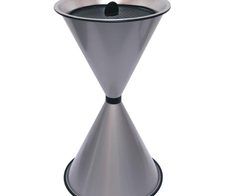 SZ Metall Standaschenbecher silbermetallic