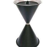 SZ Metall Standaschenbecher schwarz