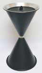 SZ Metall Standaschenbecher schwarz