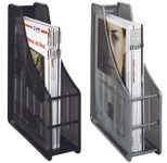 Zeller Stehsammler Meshline Metall lackiert alufarben , DIN A4