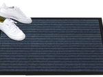 Mercury Fußmatte Grattant 60,0 x 90,0 cm blau gemustert