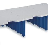 styro Styrodoc Jumbo Aufbaueinheit Sortierstation DIN C4 3 -Fach grau/blau