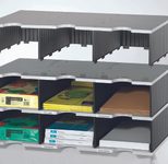 styro Styrodoc Jumbo Aufbaueinheit Sortierstation DIN C4 3 -Fach grau/schwarz