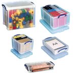 Really Useful Box Aufbewahrungsbox 4,0 l - 39,5 x 25,5 x 8,8 cm transparent