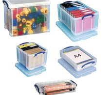 Really Useful Box Aufbewahrungsbox 4,0 l - 39,5 x 25,5 x 8,8 cm transparent