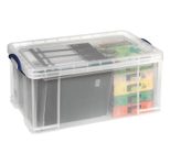Really Useful Box Aufbewahrungsbox 64,0 l - 71,0 x 44,0 x 31,0 cm transparent