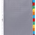 DURABLE Ordnerregister Vollformat, Überbreite blanko DIN A4