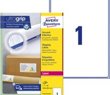 AVERY Zweckform Versandetiketten L7167-100 weiß 199,6 x 289,1 mm
