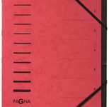 PAGNA Ordnungsmappe DIN A4 7-Fach  rot