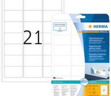 HERMA Adressetiketten 5074 weiß 63,5 x 38,1 mm