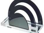 WEDO Briefständer Acryl Exclusiv glasklar/schwarz