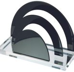 WEDO Briefständer Acryl Exclusiv glasklar/schwarz