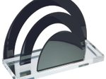 WEDO Briefständer Acryl Exclusiv glasklar/schwarz