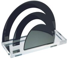 WEDO Briefständer Acryl Exclusiv glasklar/schwarz