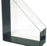 WEDO Stehsammler Acryl Exklusiv Acryl glasklar-schwarz , DIN A4