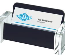 WEDO Visitenkartenhalter glasklar