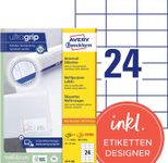 AVERY Zweckform Etiketten 3474-200 weiß 70,0 x 37,0 mm