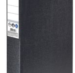 herlitz Ordner Rückenbreite 7.5 cm DIN A3 hoch Karton schwarz marmoriert