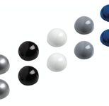 MAUL Magnete Ø 3,0 x 1,9 je 2x silber, schwarz, weiß, grau, blau