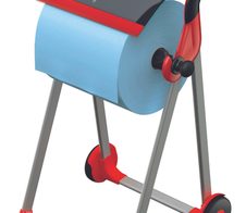 TORK Putzrollenhalter Performance W1 1 Rolle schwarz, rot