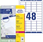 AVERY Zweckform Adressetiketten L7636-25 weiß 45,7 x 21,2 mm