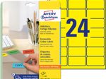 AVERY Zweckform Etiketten L6035-20 gelb 63,5 x 33,9 mm