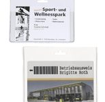 DURABLE Namensschilder transparent 9 cm x 6 cm