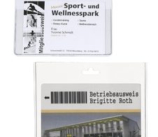 DURABLE Namensschilder transparent 9 cm x 6 cm