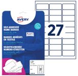 AVERY Zweckform Namensetiketten L4784-20 weiß 63,5 x 29,6 mm