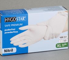 HYGOSTAR Einmalhandschuhe SAFE PREMIUM XL weiß