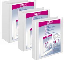 VELOFLEX Präsentationsringbücher 2-Ringe DIN A4 2 cm weiß