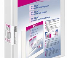 VELOFLEX Präsentationsringbücher 2-Ringe DIN A4 4.6 cm weiß