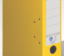 herlitz Ordner Rückenbreite 8 cm DIN A4 Karton gelb