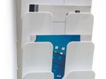 DURABLE Flexiplus Wandprospekthalter DIN A4 hoch 6-Fach  weiß