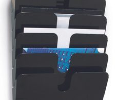 DURABLE Flexiplus Wandprospekthalter DIN A4 quer 6-Fach  schwarz