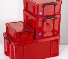 Really Useful Box Aufbewahrungsbox 9,0 l - 39,5 x 25,5 x 15,5 cm rot