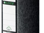 LEITZ Ordner Rückenbreite 7.8 cm DIN A5 hoch Karton schwarz marmoriert