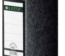 LEITZ Ordner Rückenbreite 7.8 cm DIN A5 hoch Karton schwarz marmoriert