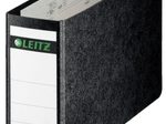 LEITZ Ordner Rückenbreite 8 cm DIN A5 quer Karton schwarz marmoriert