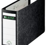 LEITZ Ordner Rückenbreite 8 cm DIN A5 quer Karton schwarz marmoriert