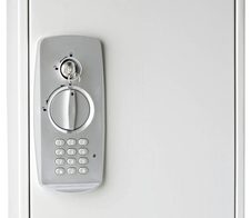 WEDO Schlüsseltresor   mit 32 Elektronik- und Standardschloss lichtgrau